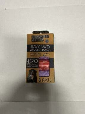 AKC Designer Series Heavy Duty Dog Waste Bags, Mountain Fresh Scent, 120 Count (